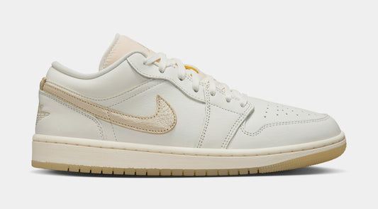 Air Jordan 1 Low SE Womens Lifestyle Shoes (Sail/Pale Ivory/Team Gold)